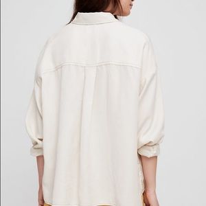 Wilfred Free Tanis Button Down in Matte Pearl